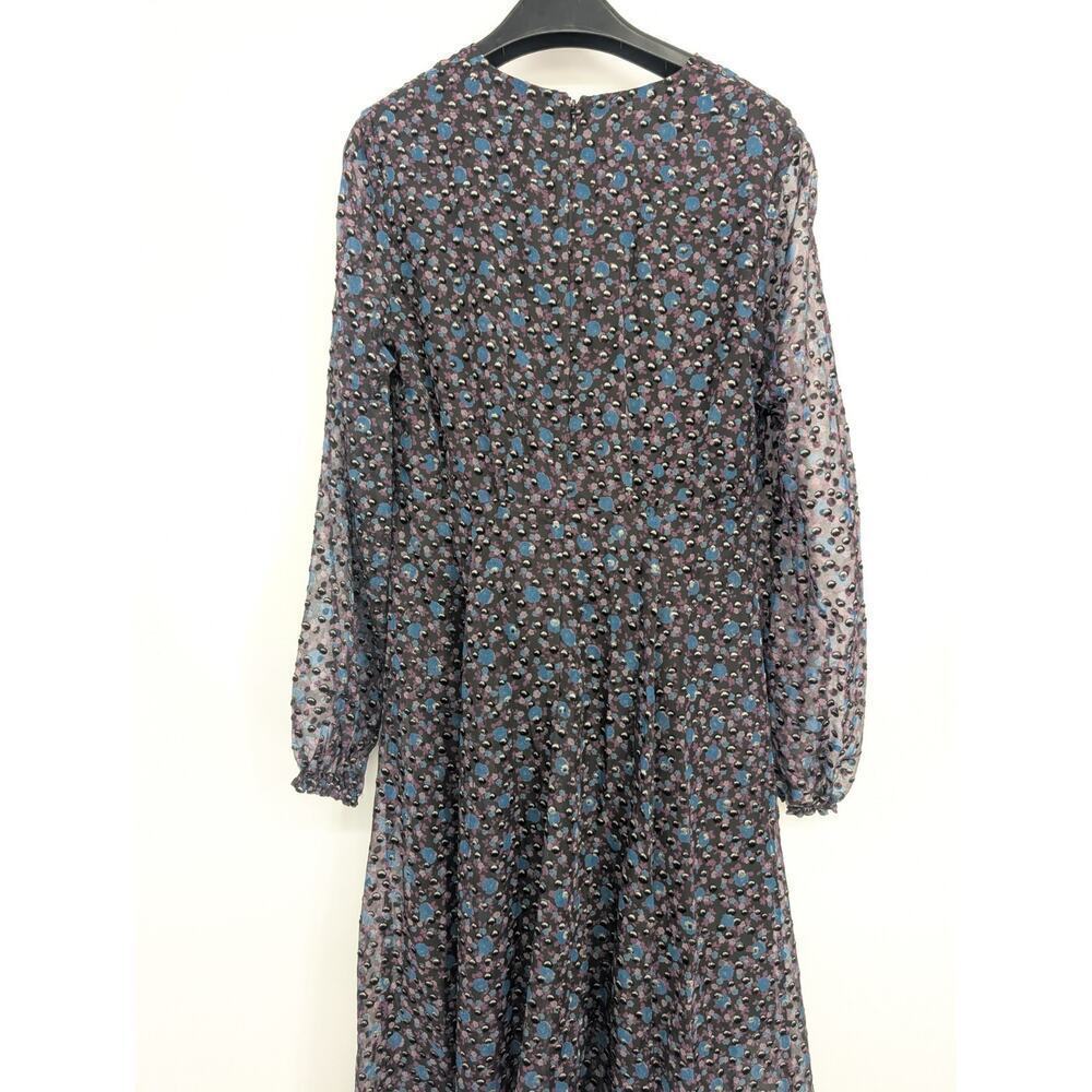 Maje Women’s Ravena Floral Burnout Ruffle Maxi Dress Size 1 Small 2D451 - Picture 6 of 10